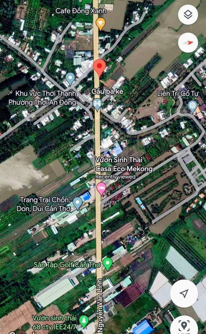 Đất nền mặt tiền Quốc lộ 91B Cần Thơ 2939,7m² giá 14 tỷ - Thích hợp xây biệt thự, kho bãi!