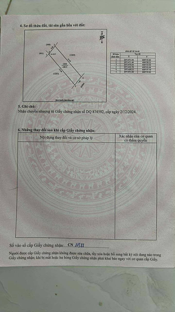 Đất nền ở Nghi Phong 188m² giá 2 tỷ - Phù hợp xây biệt thự hoặc đầu tư