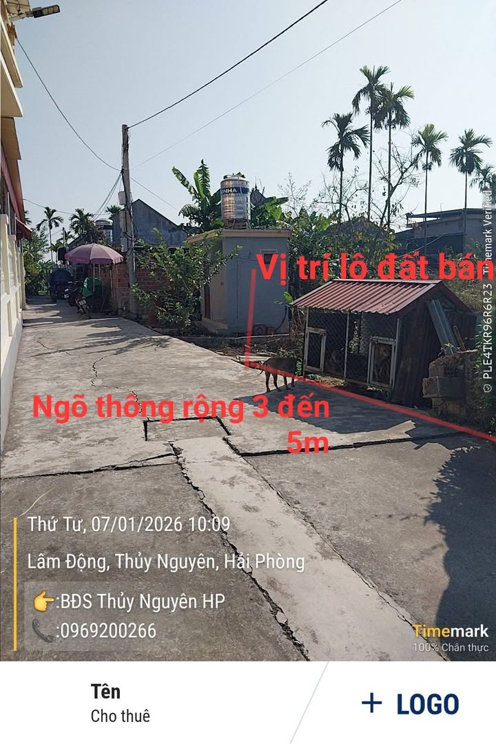 Đất nền 91m² phường Thiên Hương, Hải Phòng - Đầu tư sinh lời chỉ 1.6 tỷ!