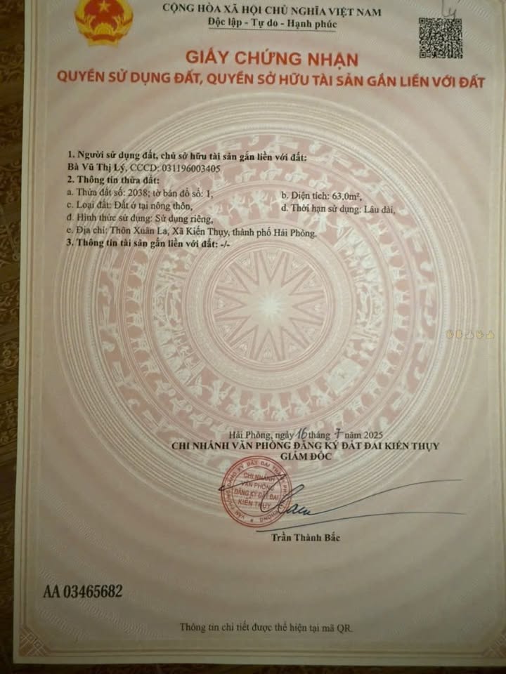 Đất nền Xuân La - Thanh Sơn 63m² giá 700 triệu - Cơ hội đầu tư hấp dẫn!