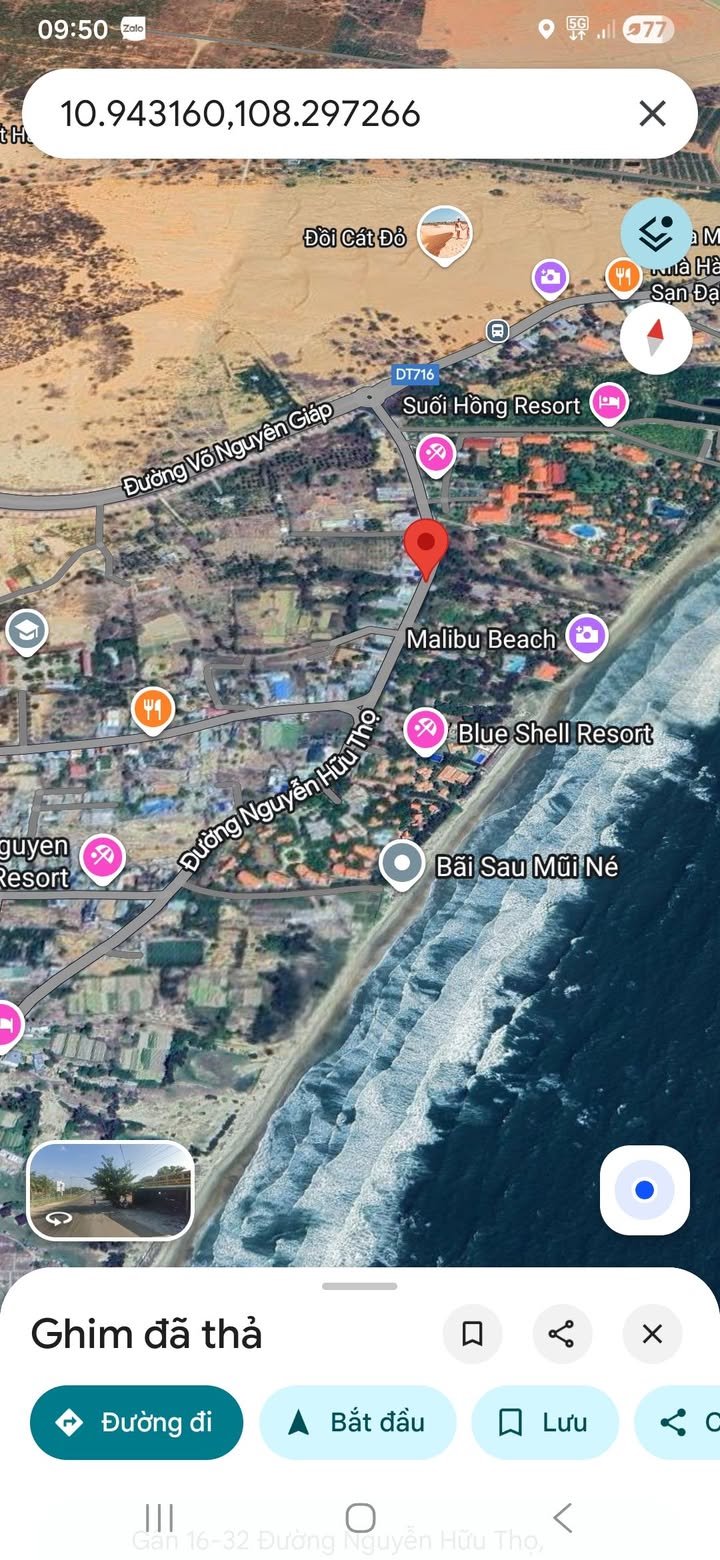 Đất khu du lịch biển Mũi Né 1313m² giá 64.865 tỷ - Đầu tư kinh doanh sinh lời!