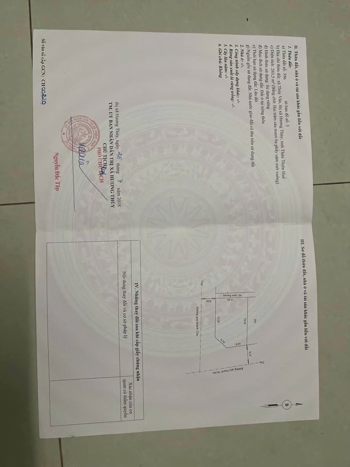 Đất nền góc 2 mặt tiền Tự Đức, Thủy Vân 263.5m² - Cơ hội đầu tư kinh doanh lý tưởng!