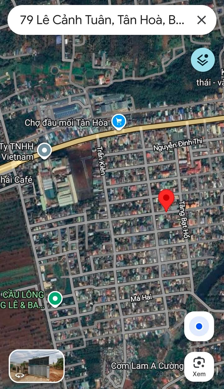 Đất mặt tiền Lê Cảnh Tuân, phường Tân Lập 160m² giá 2.3 tỷ - Đầu tư sinh lời ngay!