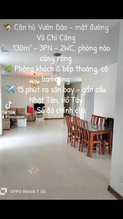 Căn hộ Chung cư Vườn Đào Tây Hồ 130m² - Không gian sống lý tưởng, tiện ích đầy đủ!