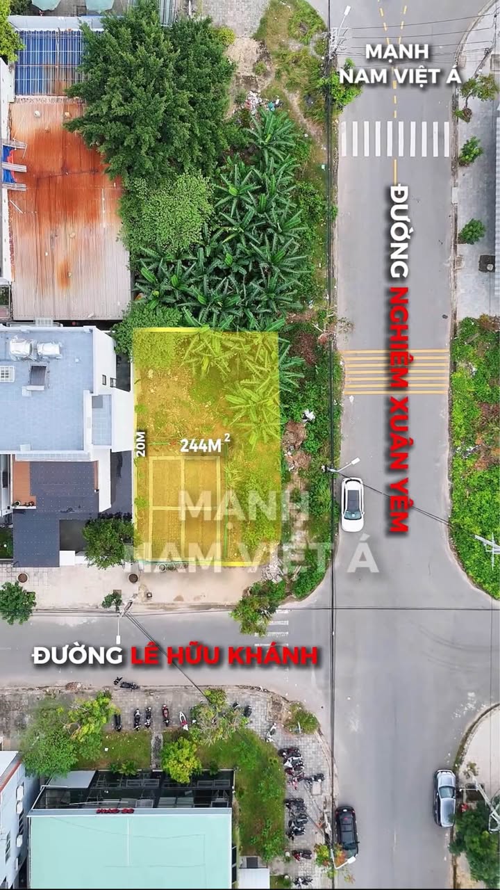 Biệt thự 2 mặt tiền Lê Hữu Khánh, Đà Nẵng 244m² giá 35 tỷ - Vị trí VIP thuận lợi!