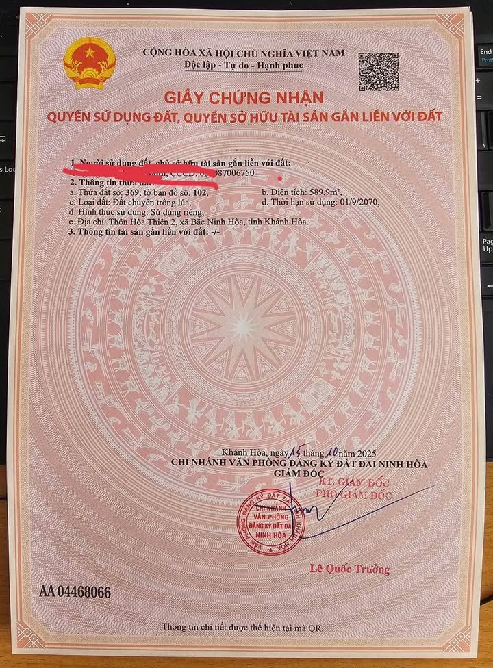 Đất thổ cư Ninh An 1300m² chỉ 90 triệu - Cơ hội đầu tư hiếm có!