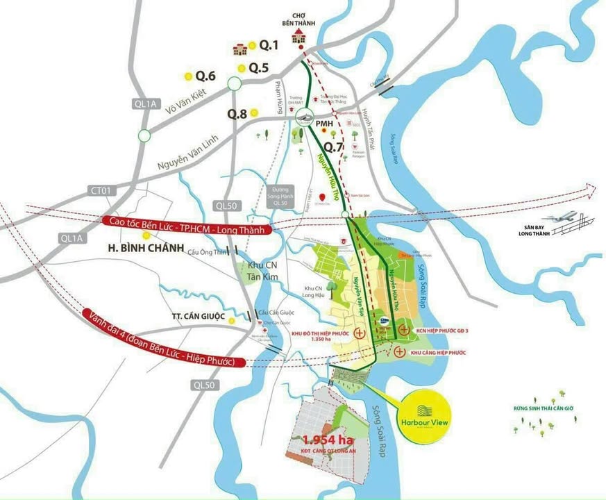 Đất nền Hiệp Phước Harbour View, Cần Giuộc 80m² giá 1.6 tỷ - Đầu tư sinh lời!