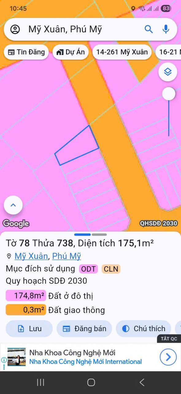 Đất thổ cư 125m² tại Mỹ Xuân, Phú Mỹ giá chỉ 900 triệu - Cơ hội đầu tư tuyệt vời!