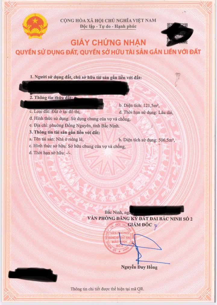 Shophouse Vườn Sen Từ Sơn 121.5m² giá 10 tỷ - Đầu tư sinh lời ngay!