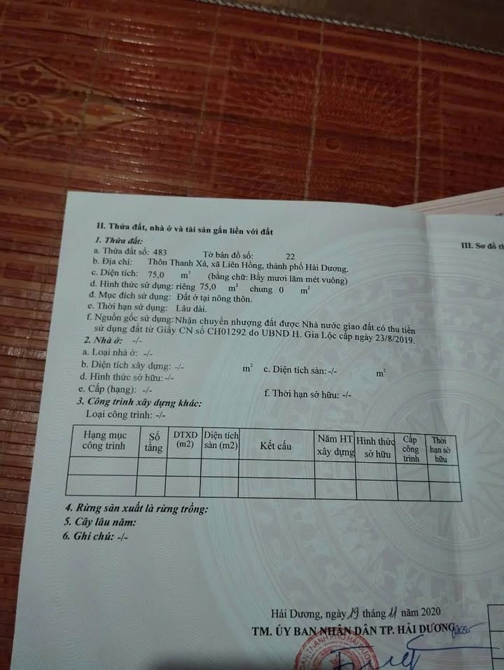 Đất nền Liên Hồng Hải Dương 75m² giá 2 tỷ - Đường thông thoáng, dân cư đông đúc!