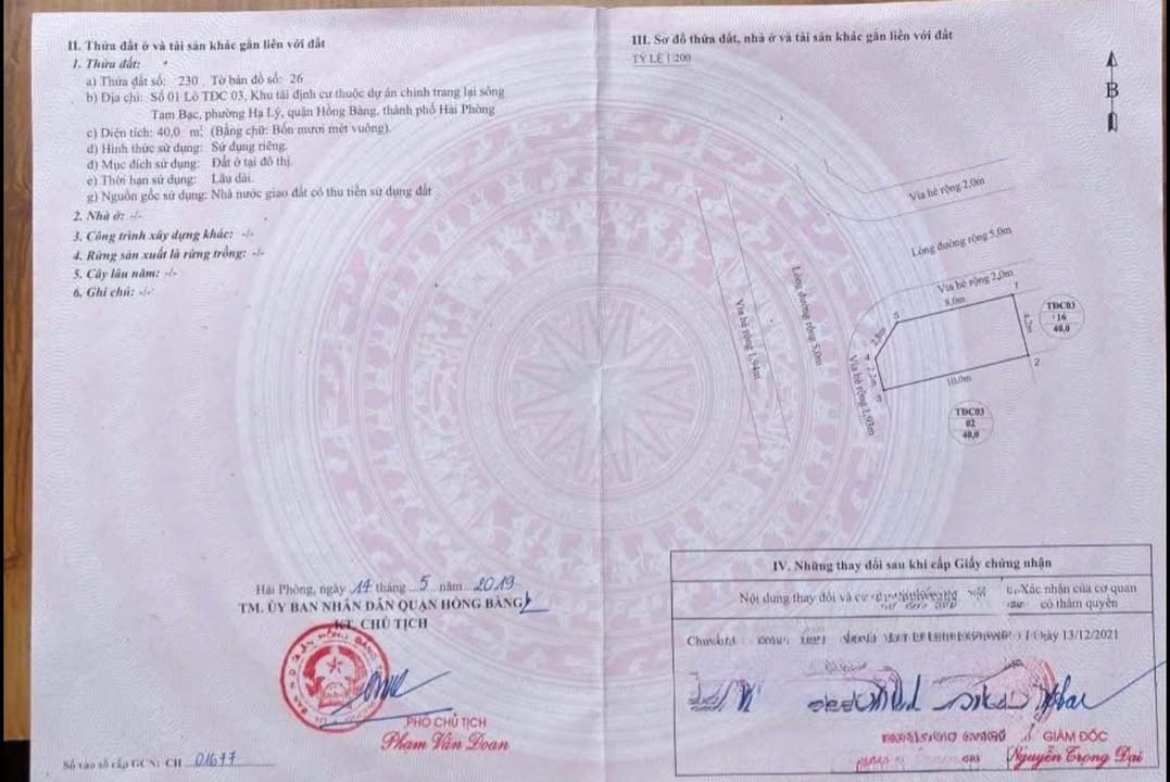 Đất nền Hạ Lý, Hồng Bàng 40m² giá 150 triệu - Lô góc, dân cư đông đúc!