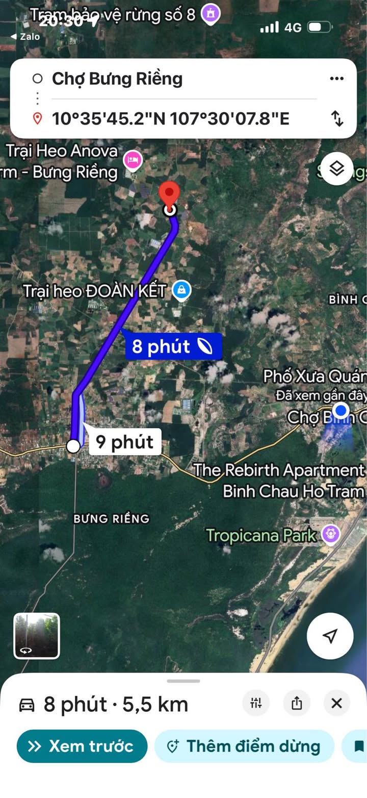 Đất nền Bưng Riềng Xuyên Mộc 6000m² giá 900 triệu - Đường nhựa thoáng đãng!