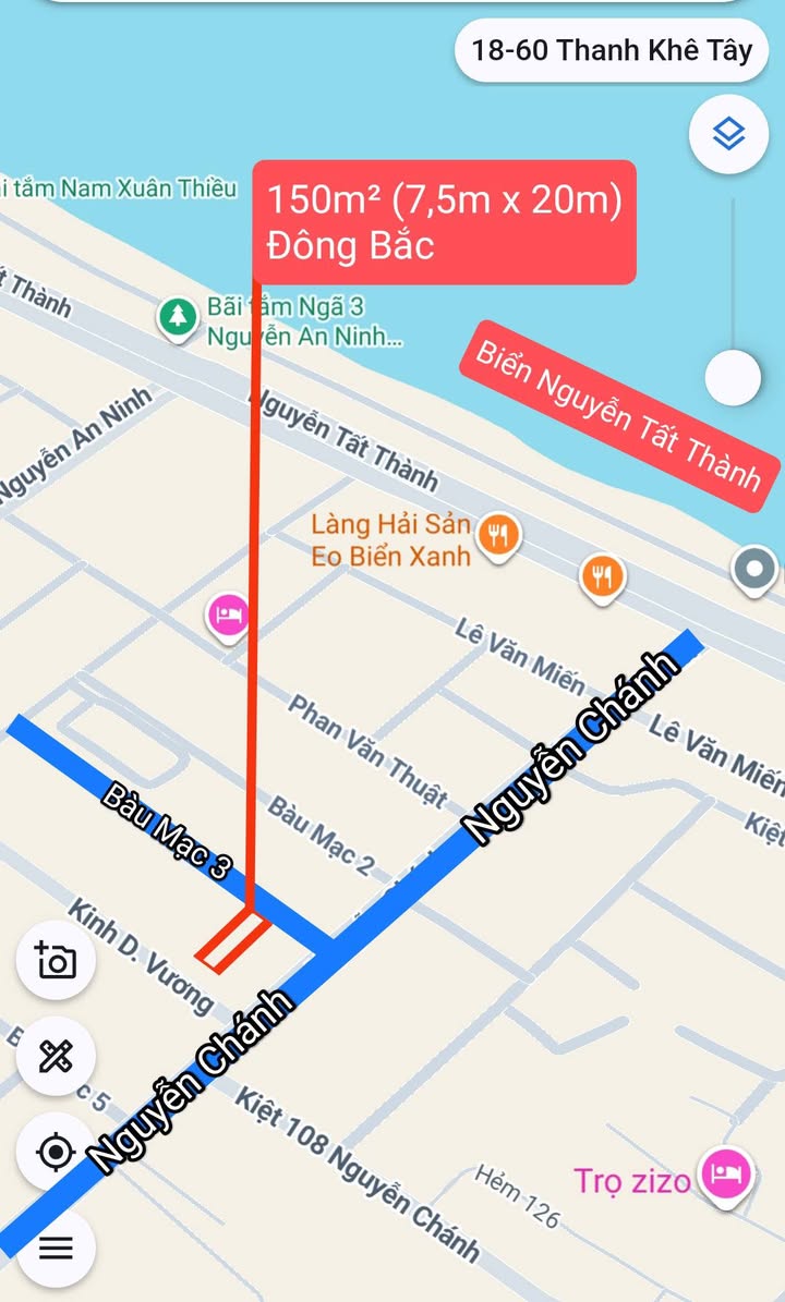 Bán đất 150m² mặt tiền đường Bàu Mạc 3, Liên Chiểu, Đà Nẵng - Gần biển chỉ 250m!