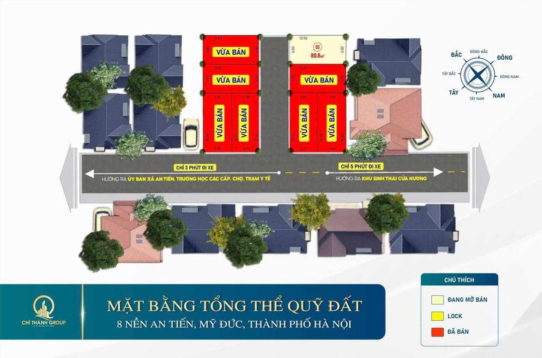 Đất nền Hương Sơn, Mỹ Đức 80.8m² chỉ 1.43 tỷ - Sổ đỏ chính chủ, đầu tư sinh lời!