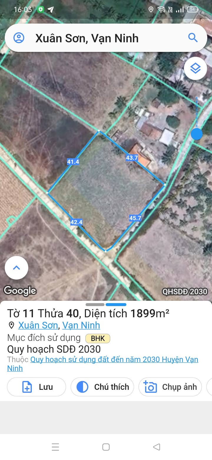 Đất mặt tiền thôn Xuân Trang, Vạn Hưng, 1899m² giá 2 tỷ - Cơ hội đầu tư hấp dẫn!