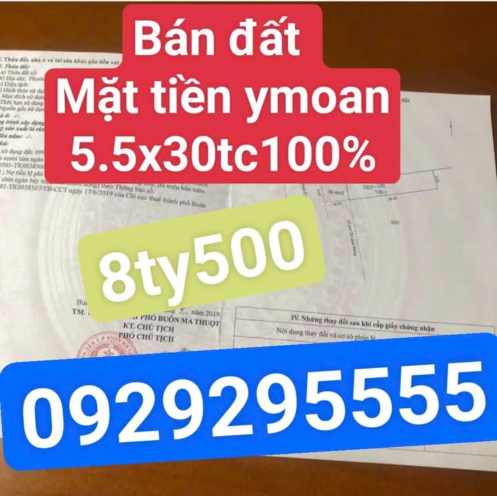Đất mặt tiền Ymoal, Buôn Ma Thuột, 165m² - Kinh doanh và ở ngay!