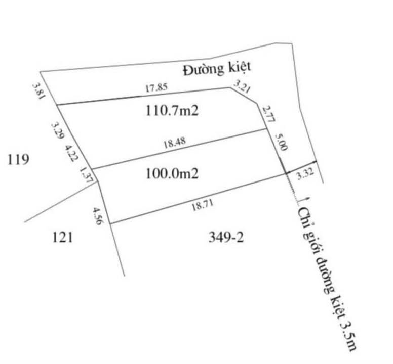 Đất nền tại kiệt Nguyễn Hữu Cảnh, TP Huế 100m² - Vị trí đắc địa, giá chỉ từ 1.4 tỷ!
