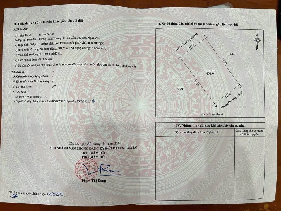 Đất nền phường Nghi Hương, Cửa Lò 404,9m² giá 8.7 tỷ - Đầu tư sinh lời ngay!