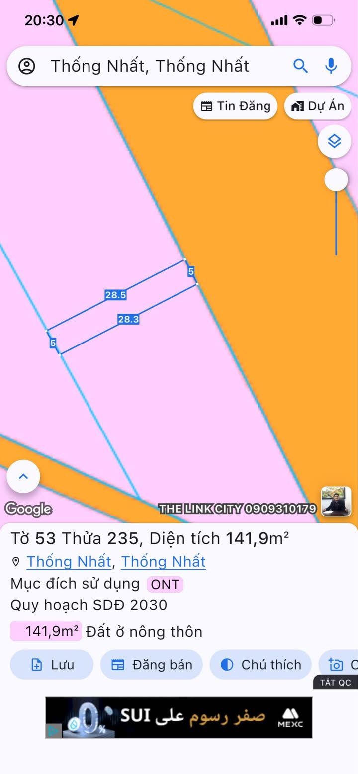 Đất thổ cư xã Gia Kiệm 140m² giá 1.2 tỷ - Vị trí tiềm năng tương lai