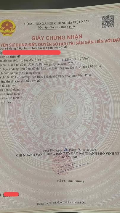 Đất nền Lê Thanh Nghị Vĩnh Yên 127m² giá 1.9 tỷ - Vị trí đắc địa, thuận tiện giao thông