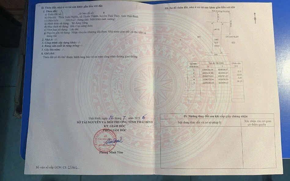 Đất nền xã Thuần Thành, Thái Thụy 100m² giá 90 triệu - Cơ hội đầu tư hấp dẫn!