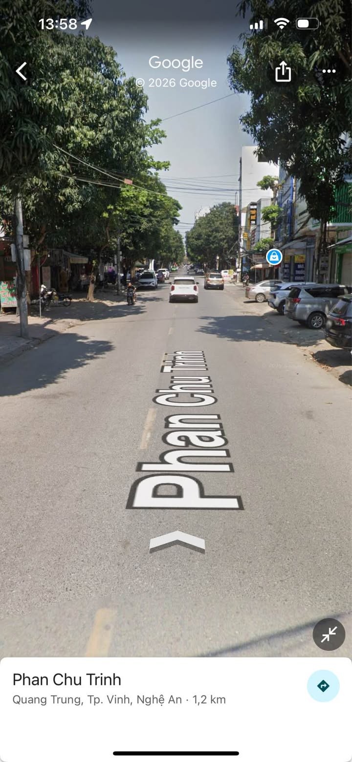 Mặt tiền FrontHouse Phan Chu Trinh Vinh 126m² giá 1.99 tỷ - Kinh doanh sẵn có!