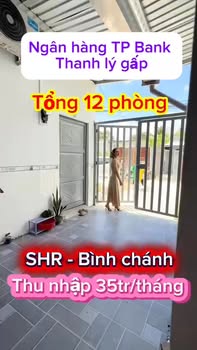 Dãy nhà trọ Bình Chánh 300m² giá chỉ 1.05 tỷ - Sổ hồng sang tên ngay!