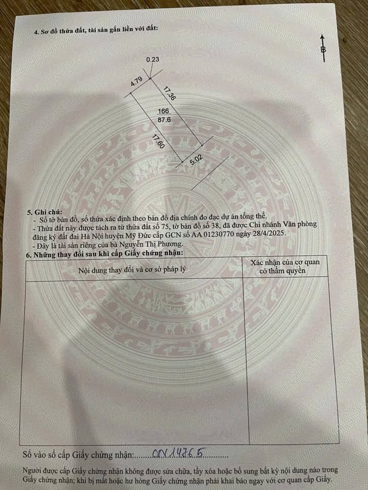 Đất nền Hồng Sơn, Mỹ Đức 87m² giá 1 tỷ - Cơ hội đầu tư sinh lời!