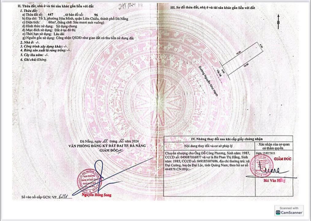 Bán đất đường Nguyễn Như Hạnh, Hòa Minh, Liên Chiểu - 60m² giá 4.45 tỷ - Thương lượng ngay!