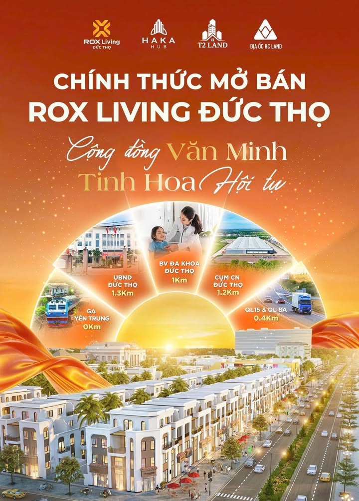 Dự án ROX Living Đức Thọ 117000m² giá thỏa thuận - Định vị