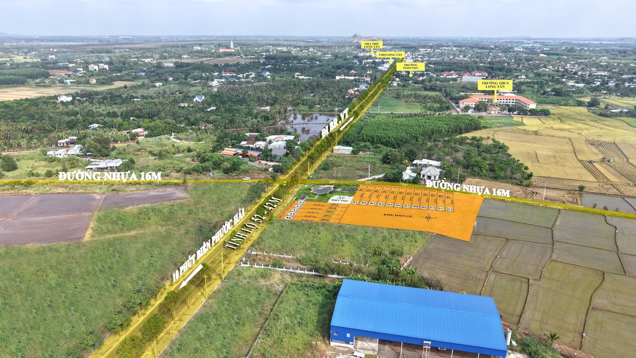 Đất thổ cư 150m² tại Long Tân, Đất Đỏ - Giá chỉ 1.5 tỷ, đầu tư sinh lời ngay!