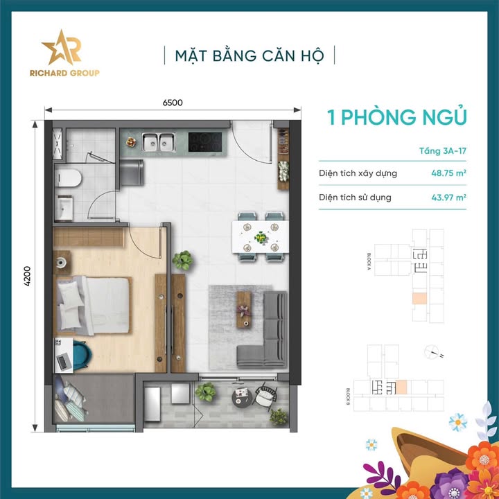 Căn hộ D-Aqua Quận 8 48m² giá 3.3 tỷ - Giỏ hàng hot nhất tháng 1/2026!