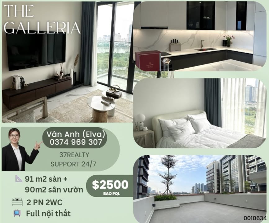 Căn hộ Sân vườn The Galleria Metropole 181m² giá 57 triệu - Không gian sống đẳng cấp!
