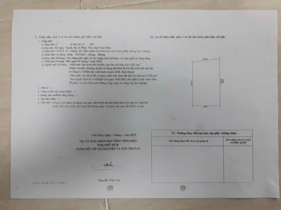 Đất dịch vụ mặt hồ Đại Lải Vĩnh Phúc 4225m² giá 40 tỷ - Cơ hội vàng đầu tư!