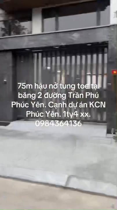 Đất nền 75m² đường Trần Phú, Phúc Yên - Đầu tư tiềm năng chỉ 1.4 tỷ!
