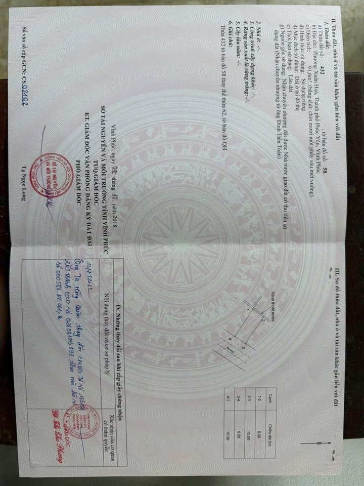 Đất khu hành chính phường Xuân Hoà, Phúc Yên 91m² giá 2 tỷ - Mặt tiền rộng, cơ hội đầu tư tuyệt vời!