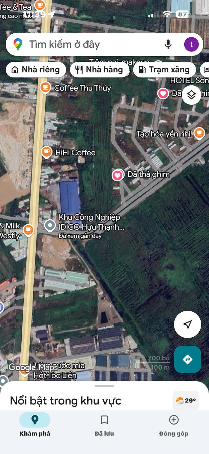 Đất nền 100m² khu dân cư IDICO Hựu Thạnh - Sổ hồng riêng, giá chỉ 1.5 tỷ!