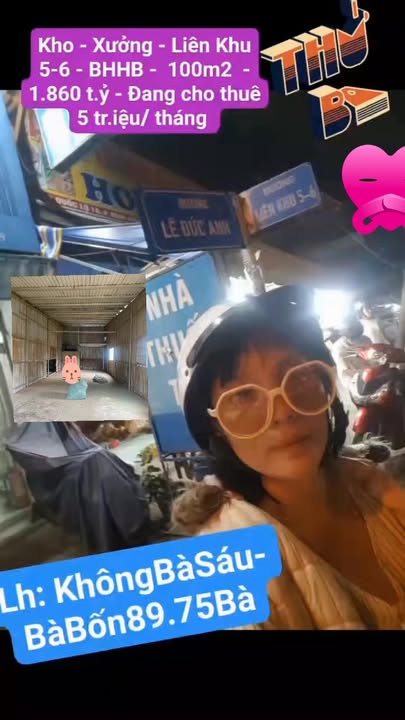 Nhà kho - Xưởng Liên Khu 5-6, Bình Tân 100m² giá 1.86 tỷ - Dòng tiền ổn định!