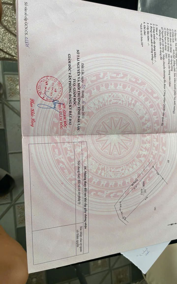 Đất nền Ea Drăng Đắk Lắk 630m² giá 200 triệu - Sổ hồng chính chủ!