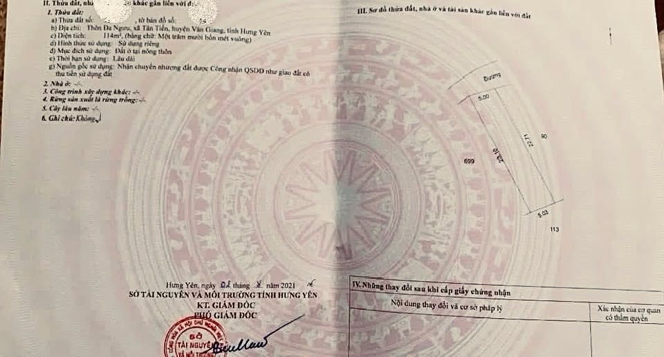 Lô đất mặt đường Affan thôn Đa Ngưu, xã Văn Giang 114m² giá 8 tỷ - Tiềm năng phát triển cao!