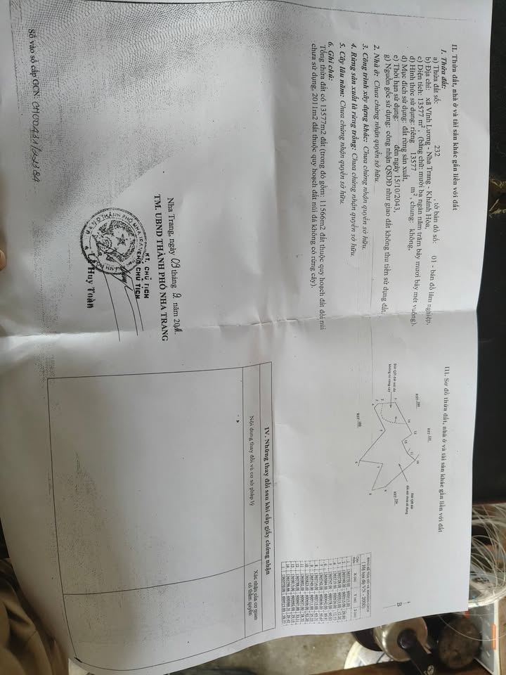 Đất Vĩnh Lương Nha Trang 18,667m² giá 4.67 tỷ - Sổ đỏ chính chủ!