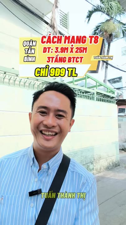 Bán nhà đường Cách Mạng Tháng 8, P7, Tân Bình, 100m² - Vị trí đắc địa, giá chỉ 9.9 tỷ!