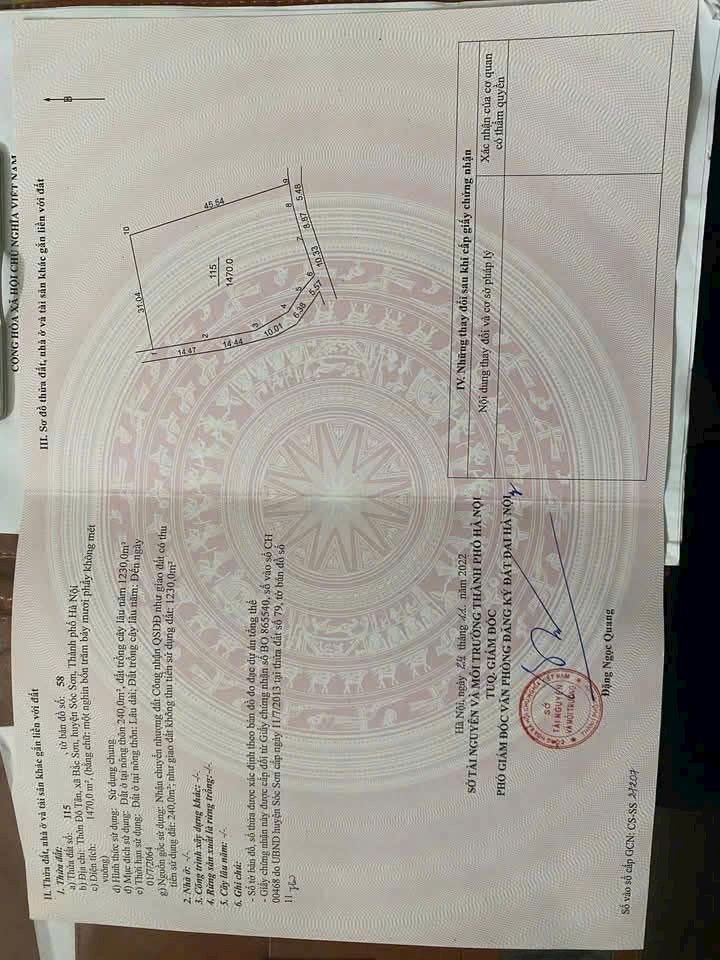 Đất nền Trung Giã, Sóc Sơn 1470m² giá 5.88 tỷ - Lô góc 2 mặt tiền