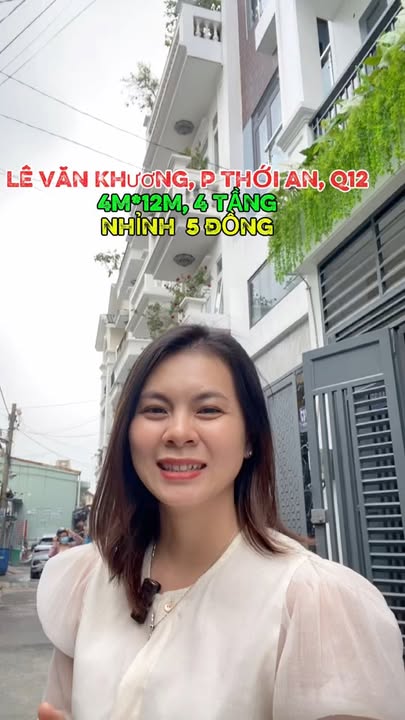 Nhà phố Lê Văn Khương, Thới An, Q12 - 48m² giá 5 tỷ - Thiết kế hiện đại, sẵn sàng vào ở!