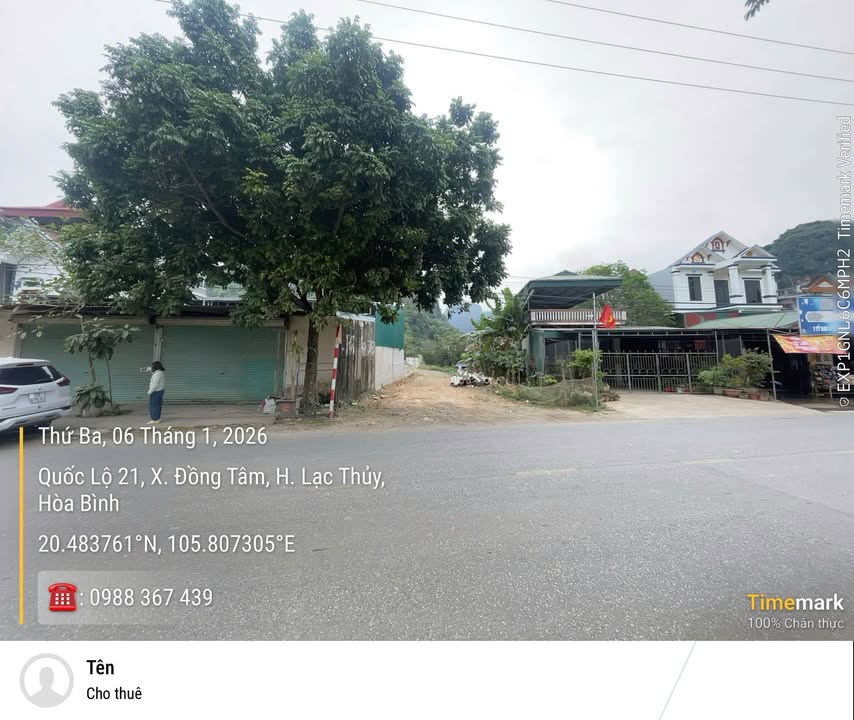 Bán đất thôn Đồng Nhất, xã Đồng Tâm, Lạc Thủy - Diện tích 329m², giá 3.5 tỷ - Vị trí đắc địa, kinh doanh thuận lợi!