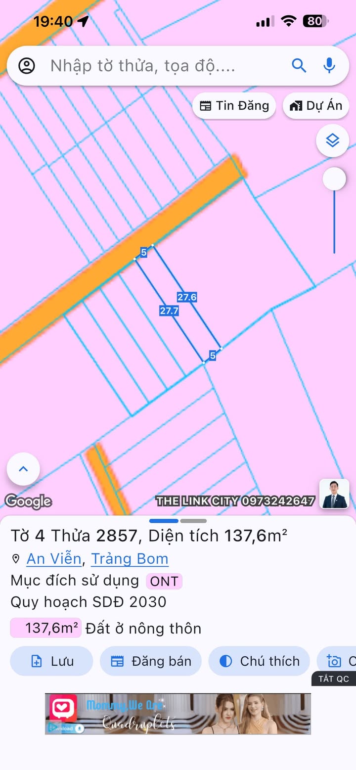 Đất nền ấp 5 An Viễn, Trảng Bom 135m² giá 1,2 tỷ - Sổ đỏ chính chủ!