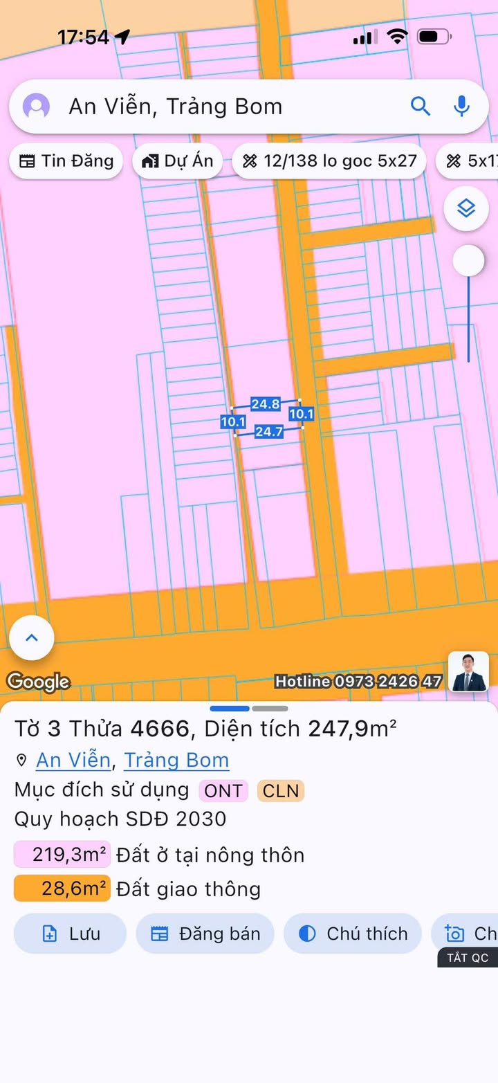 Đất nền đường Phùng Hưng, An Viễn 240m² - Giá tốt, sổ đỏ chính chủ!