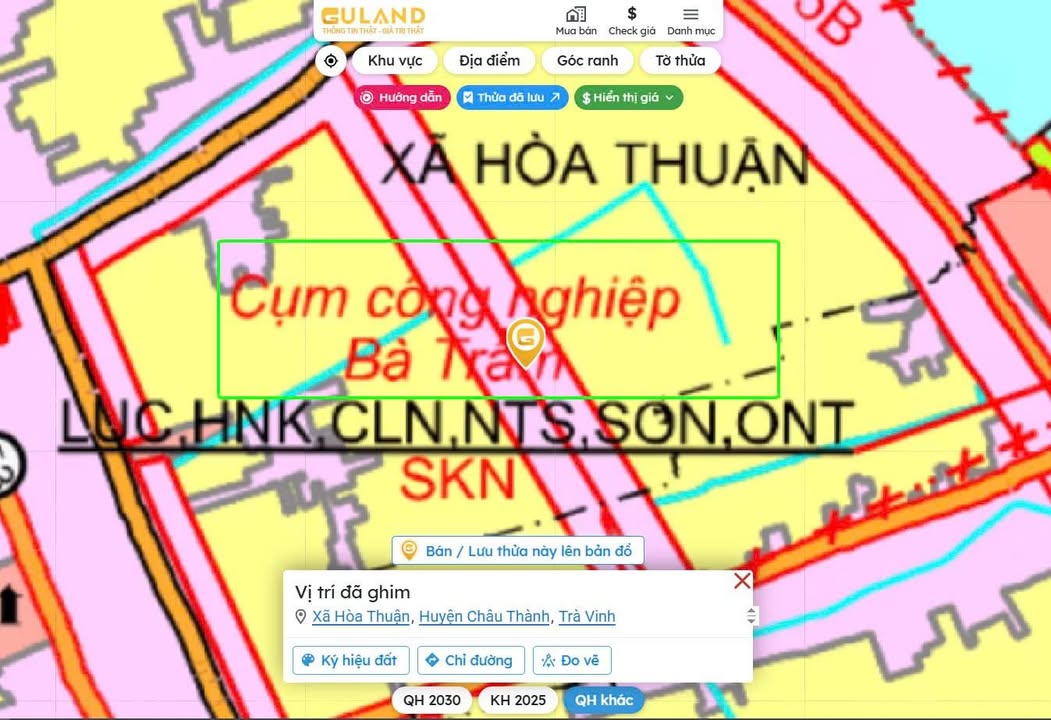 Đất lúa 3080m² tại Hòa Thuận, Châu Thành giá 1.35 tỷ - Cơ hội đầu tư hấp dẫn!