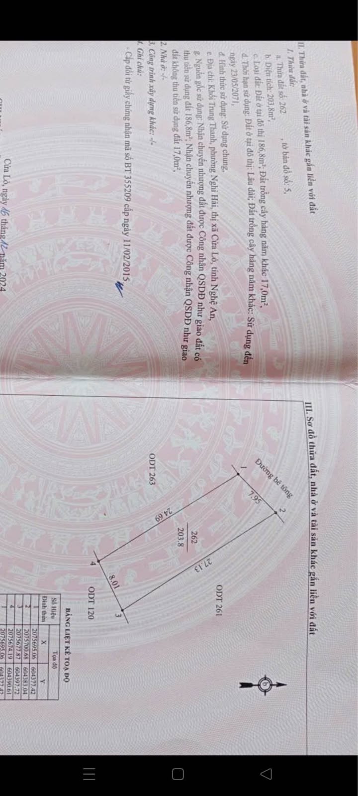 Đất Nghi Hương Cửa Lò 191m² giá 3 tỷ - Sổ đỏ chính chủ, gần biển!