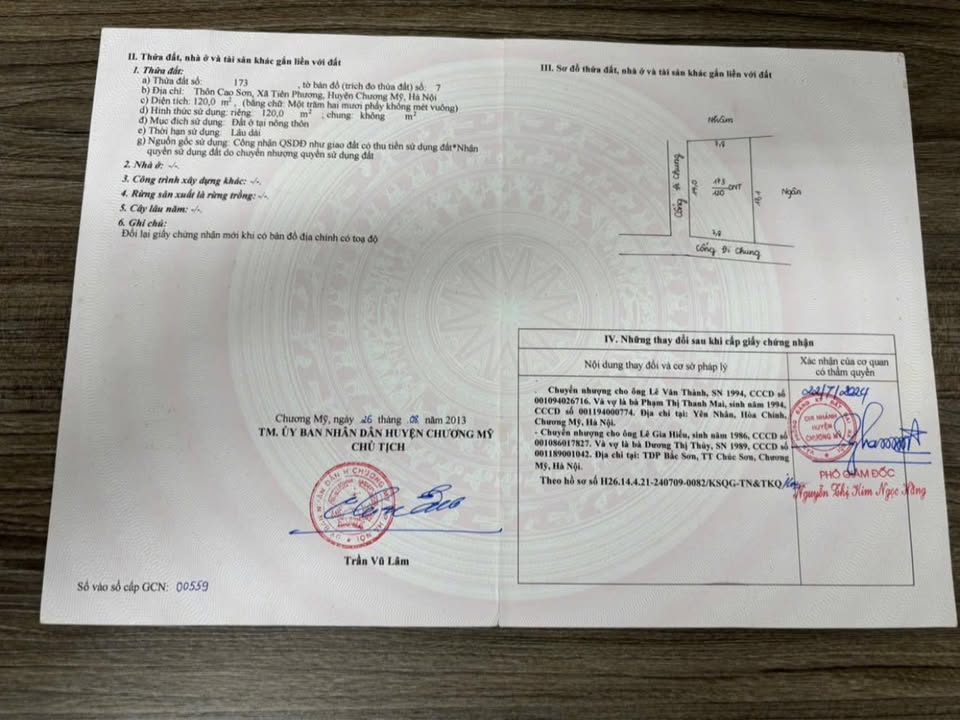 Đất nền Tiên Phương, Chương Mỹ 120m² giá 4.6 tỷ - Cơ hội đầu tư hiếm có!